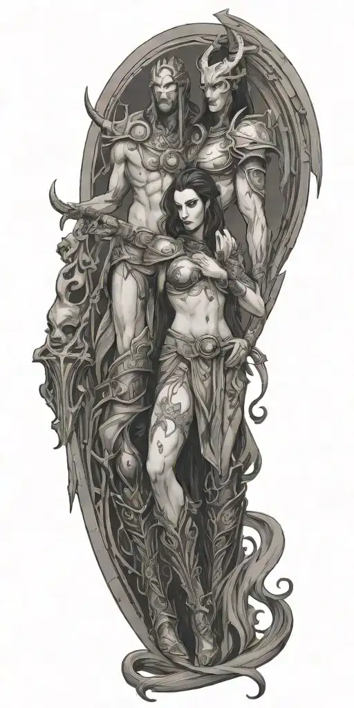 Inarius And Lilith Diablo Iv Video Game Characters