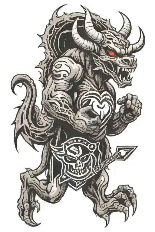 San Siro Stadium Fans Fire Devil With Heart In Hand