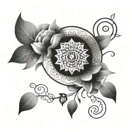 Design A Mandala Tattoo Featuring Elements That Represent Your Son's Journey And Growth