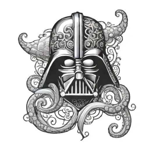 Darth Vader Helmet Octopus Filigree