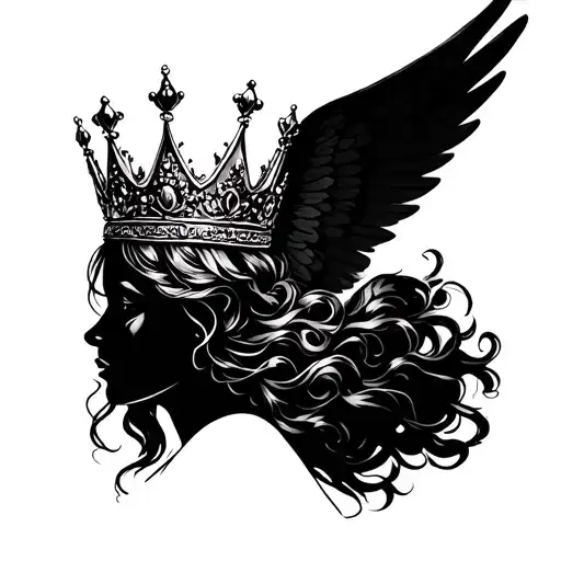 Angel As A Princess Crown