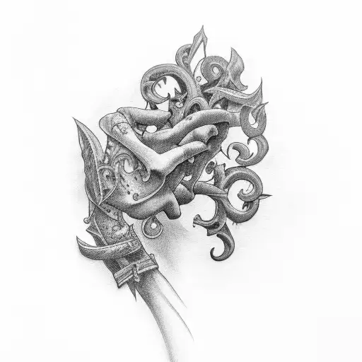 Arm With Gothic Climbing Plant