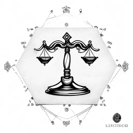 Libra Scale With Rosary