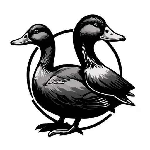 Duck Holding On Back Ultra Music Festival Logo