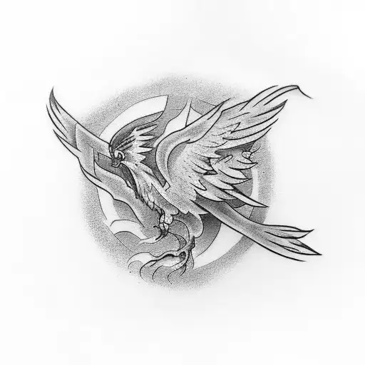 Phoenix Tattoo On Shoulder