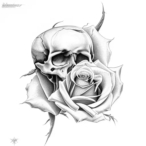 Rose And Skull