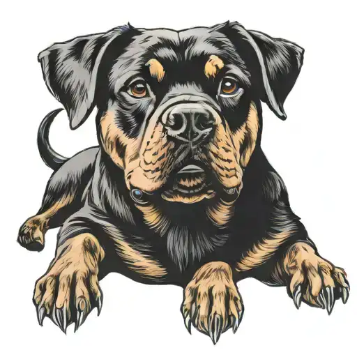 Music Staff Rottweiler