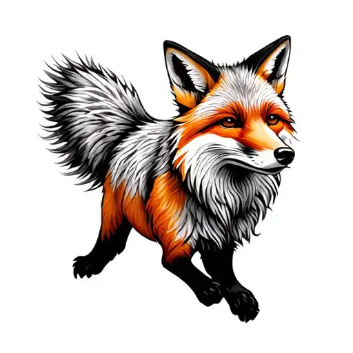 Fox Hunting Its Prey