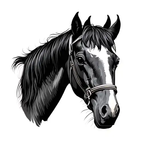 Horse And Farm Scene