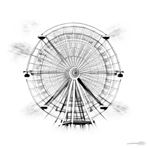 Ferris Wheel On Fire