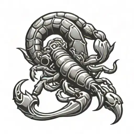 Scorpion Sodiac Sign With Unique Style