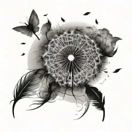 Dandelion Blowing Turns Into Birds