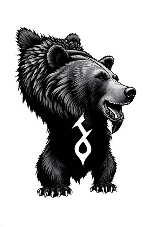Bear Rune Indian