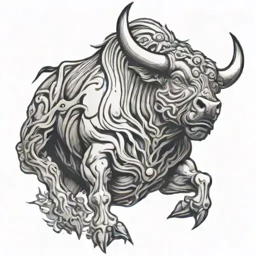 Bull Busting Through My Ribs