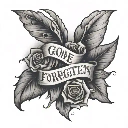 Gone But Not Forgotten Joe Lettering