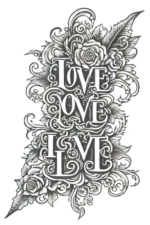 Love With Name Written