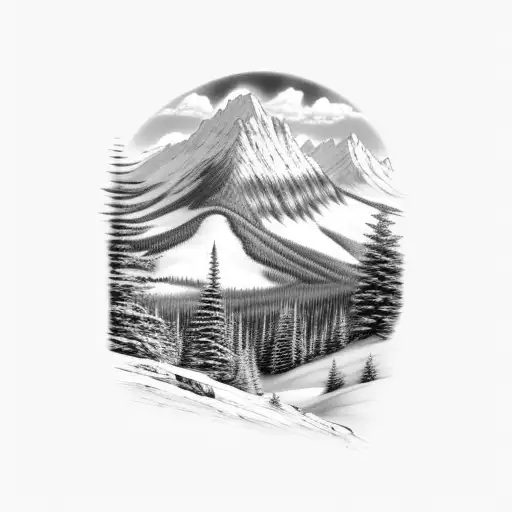 Realistic Appalachian Mountain Scene