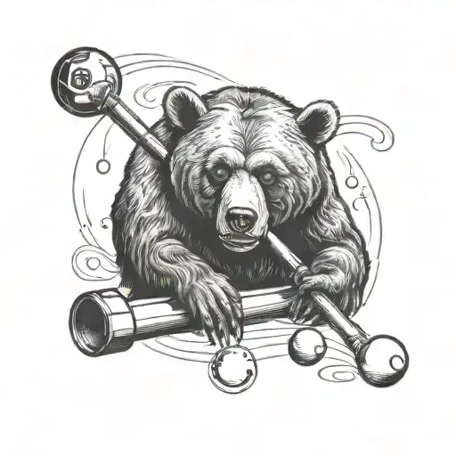 Bear Play Billiard