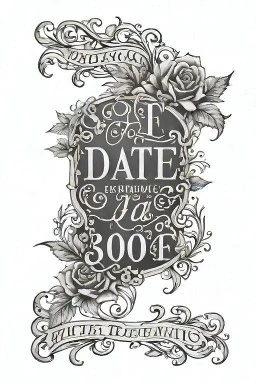 Date With A Sentence Above It