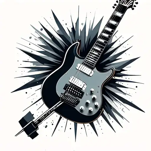 Geometric Electric Guitar