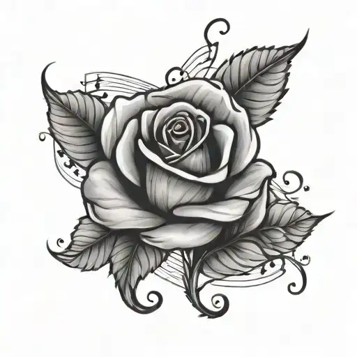 Music Note Stem Rose