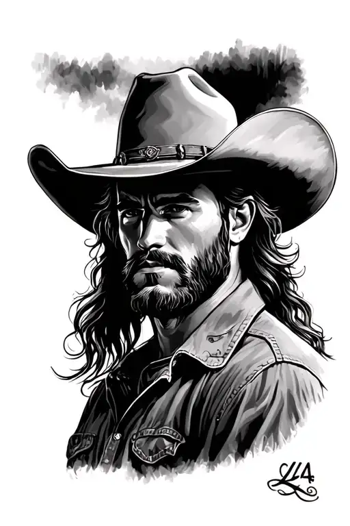 Cowboy Themed Tribute For A Lost Friend Use Lla