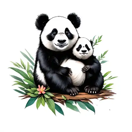 Momma Baby Panda