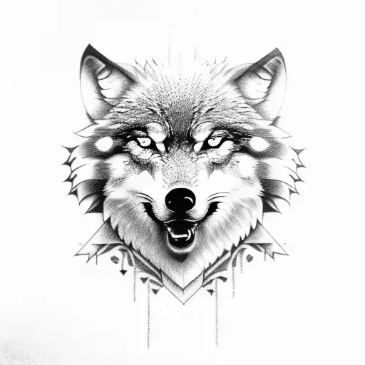 Combination Of Wolf And Eagle