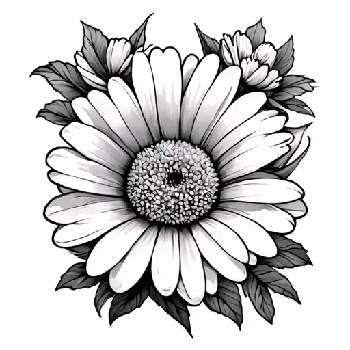 Ohana With A Daisy And Carnation