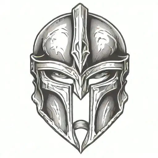 Front Facing Spartan Helmet