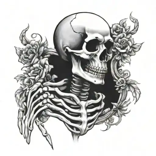 Skeleton Hand Around Neck