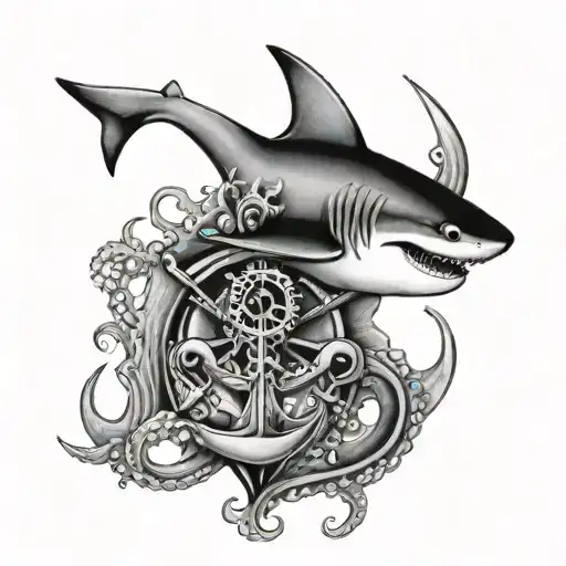 Shark And Octopus Anchor