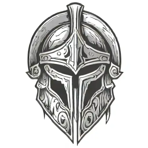 Front Facing Spartan Helmet