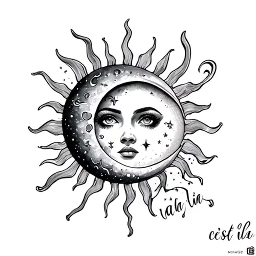 Inside Sun And Moon Is The Phrase C'est La Vie