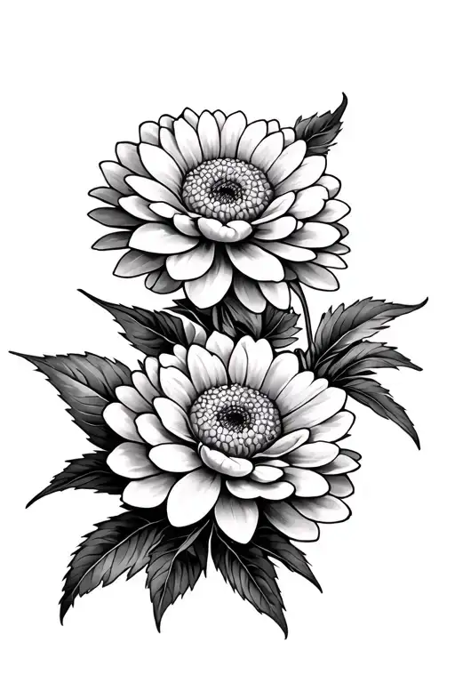 New York With Chrysanthemum Flower