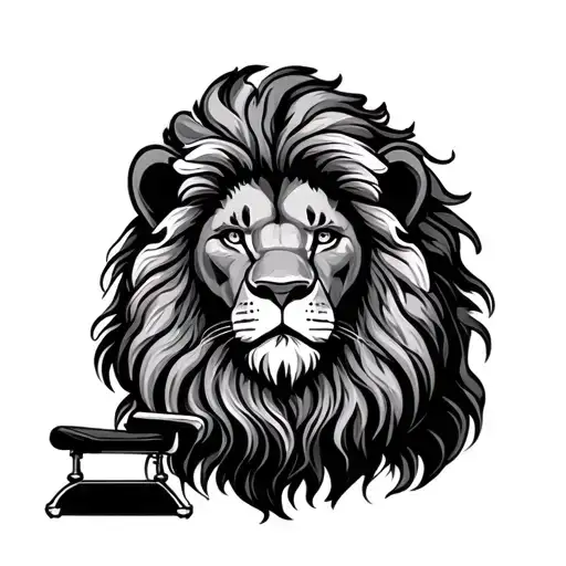 Lion And Barber Chair