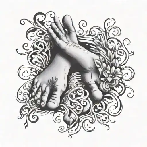 Foot Prints Names Love