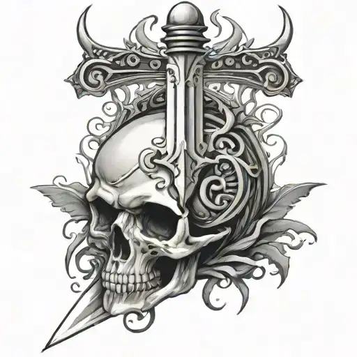 Death Angel Sword Skull