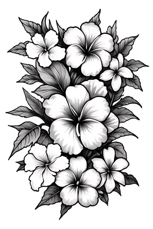 Eleven Different Hawaiian Flowers On A Vine