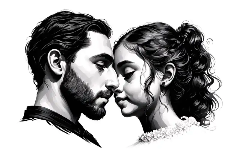 Minimalist Tattoo Father And Daughter