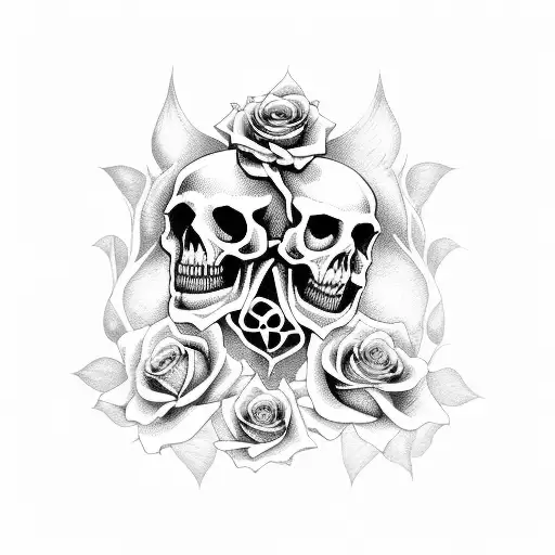 Roses And Skulls And Witchy