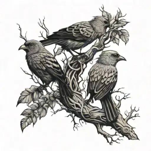 Tree Of Life With Darwin's Finches Hidden