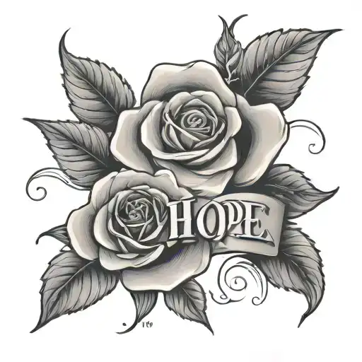Write 'Hope' And Rose Dark
