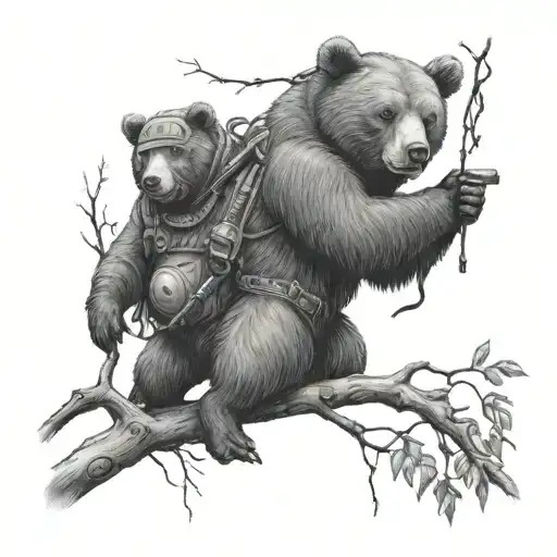 Bear Catchers Hanging From The Branches