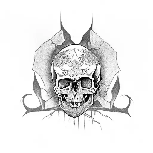 A Gothic Skull