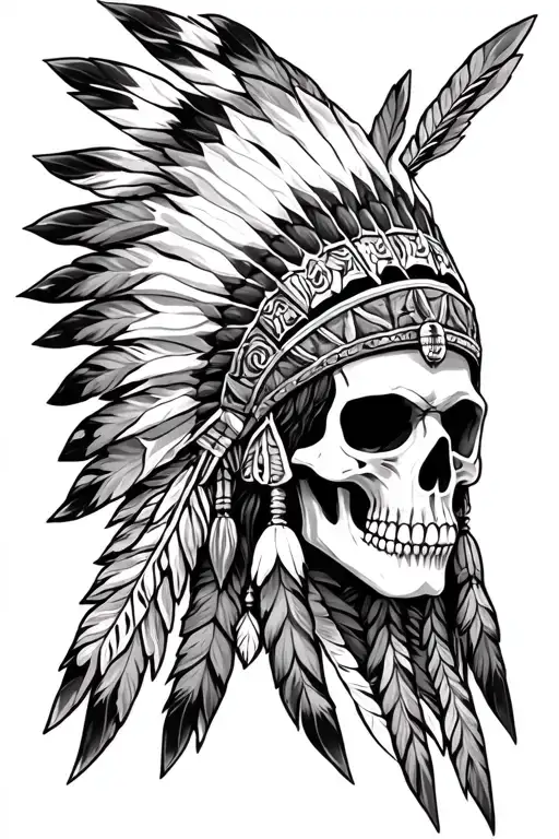 Apache Skull Headress