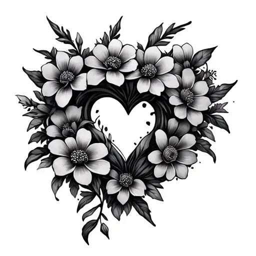 Heart-shaped Ring Of Flowers