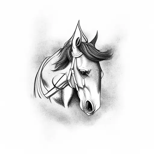 Strong Horse On Hind Legs