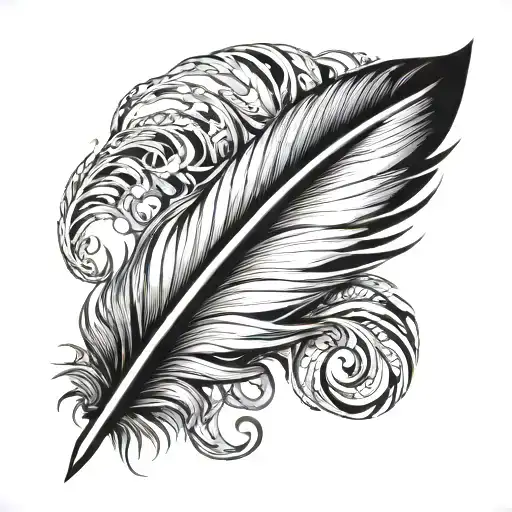 Feather With The Words