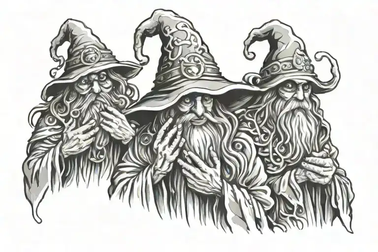 Wizard See No Evil Speak No Evil